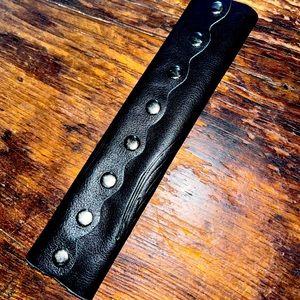 Long leather hair wrap